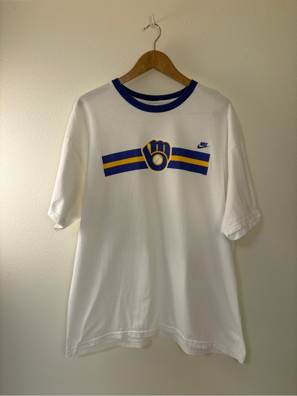 Vintage Nike Milwaukee Brewers T-shirt Baseball MLB Oversized Topps Streetwear